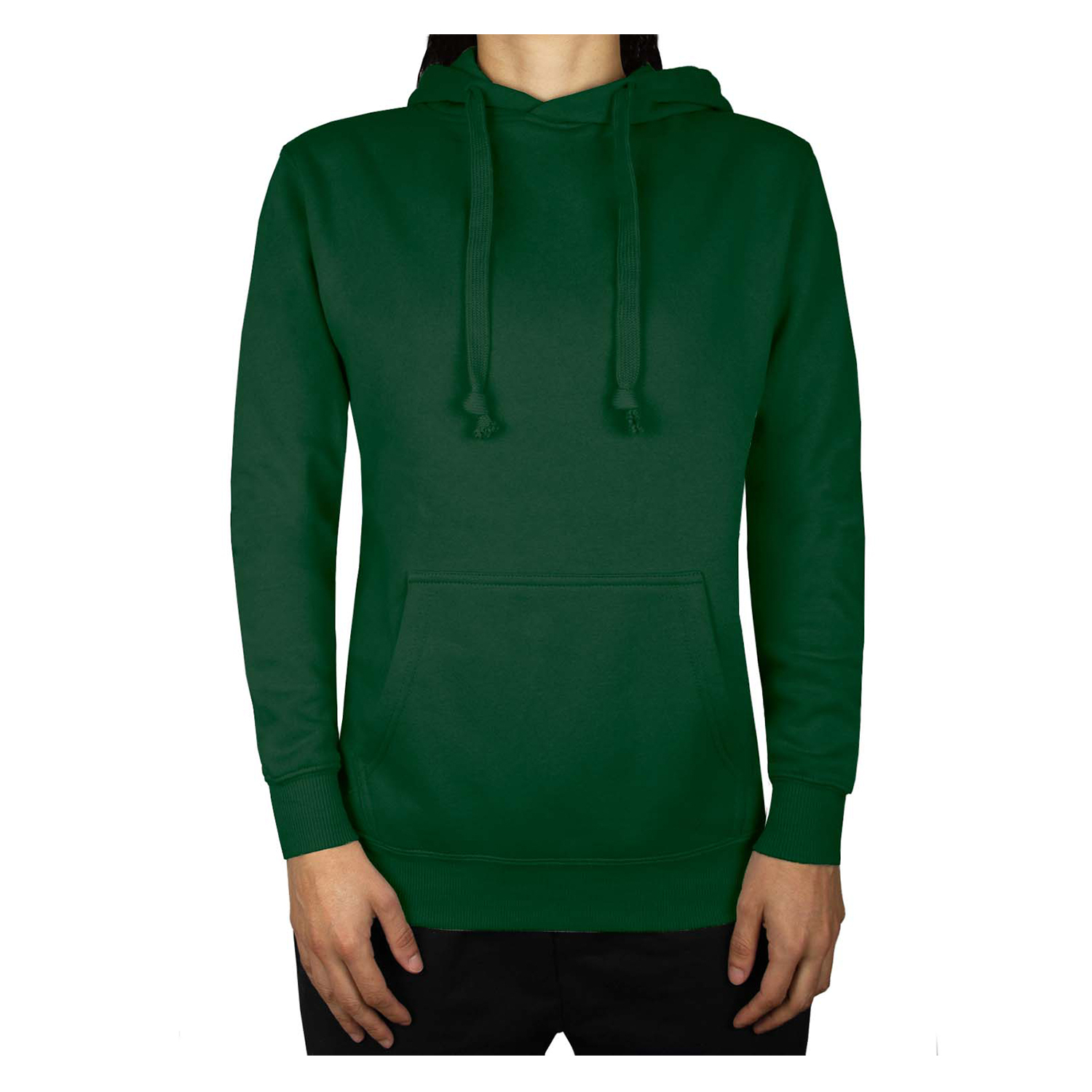 POLERÓN CANGURO UNISEX VERDE MUSGO - 2