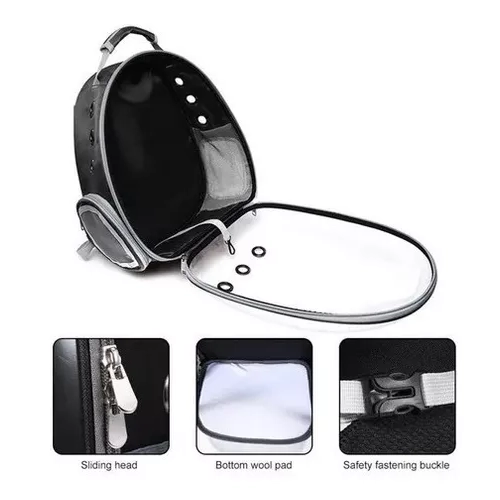 BOLSA DE VIAJE PARA MASCOTA MOCHILA TRANSPARENTE - 5