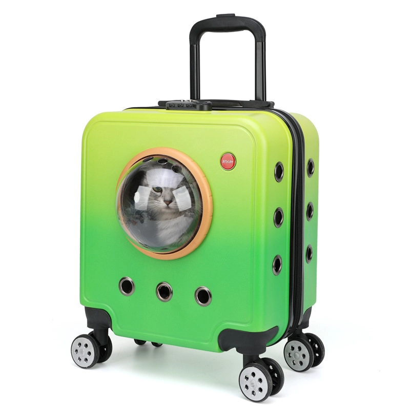 MALETA RODANTE PARA MASCOTAS CON VENTILACION Y TRANSPARENTE - 3
