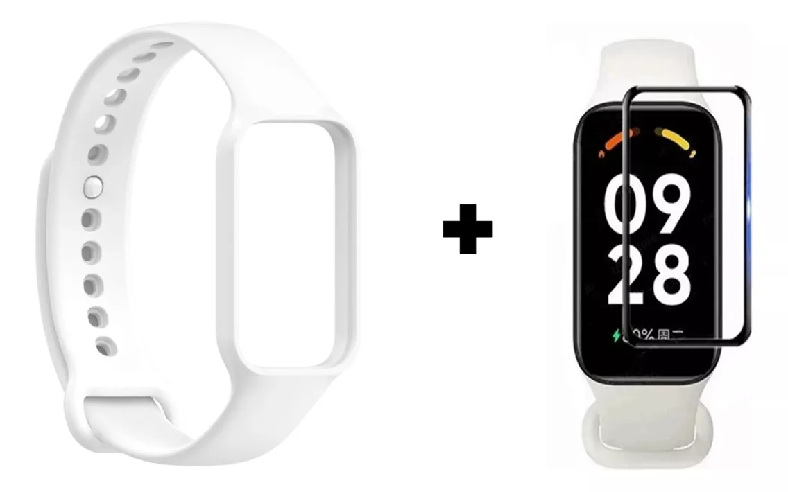 CORREA SUNSHINE PARA XIAOMI BAND 8 ACTIVE PULSERA + LAMINA HIDROGEL - 3