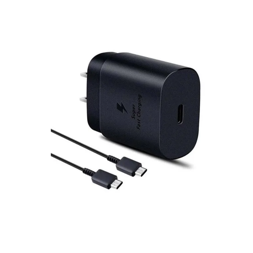 CARGADOR ORIGINAL SUPER CARGA RÁPIDA SAMSUNG GALAXY 25W + CABLE C - 1