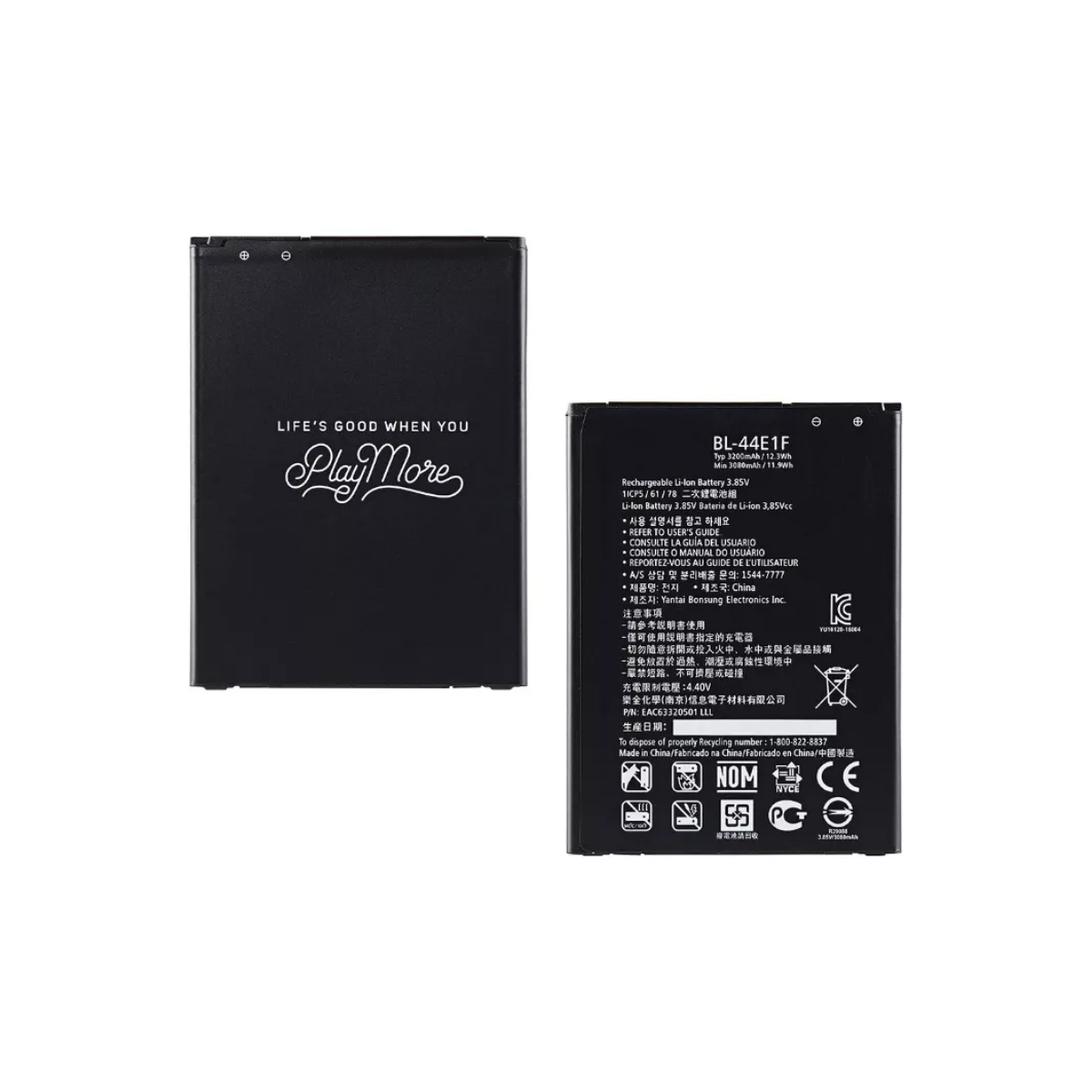 BATERIA ORIGINAL LG STYLUS 3 - V320 MODELO BL-44E1F 3000 MAH - 4