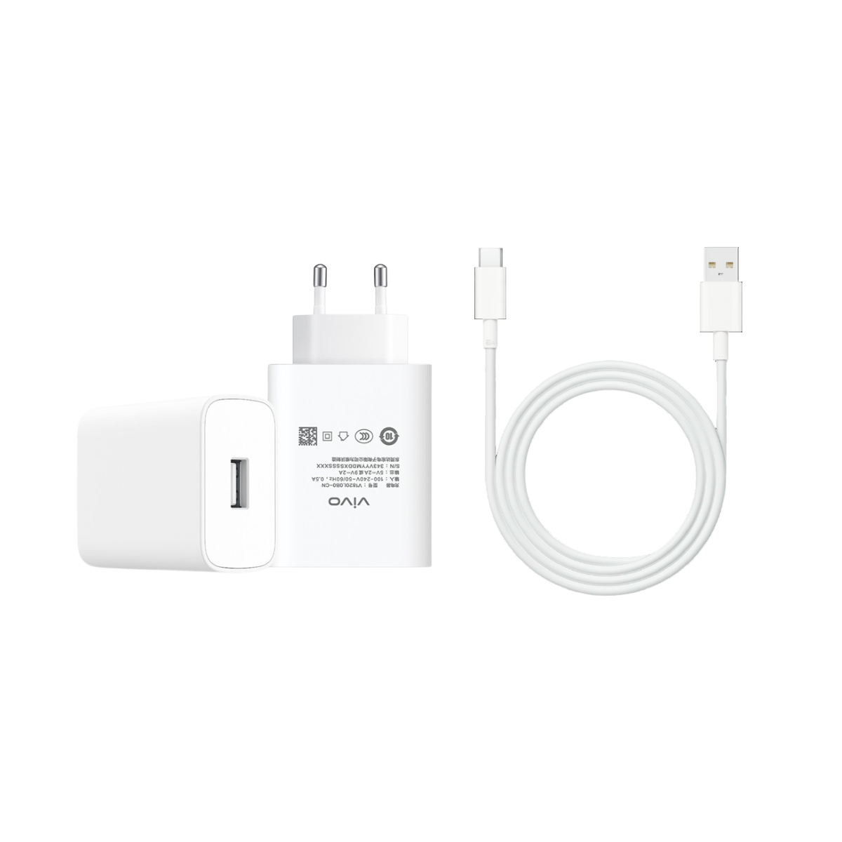 CARGADOR ORIGINAL VIVO 15W + CABLE TIPO C GENUINO - 1