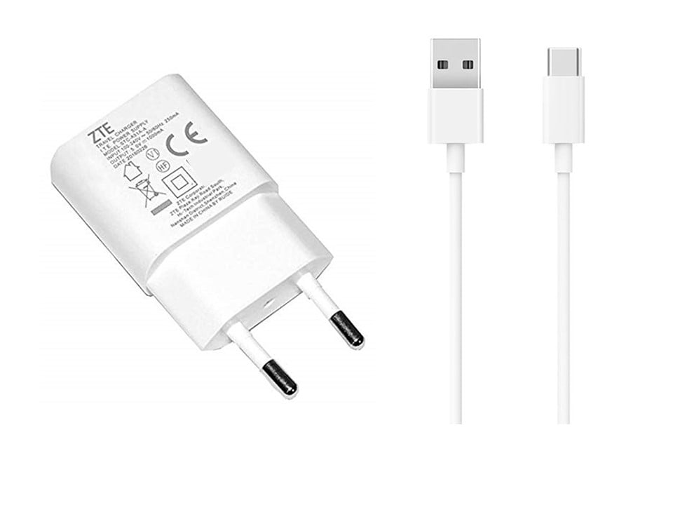 CARGADOR ORGINAL ZTE 5W MODELO STC-A51A-A + CABLE TIPO C - 1