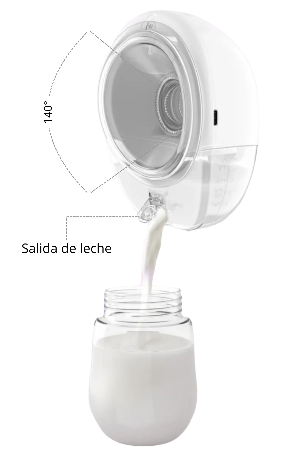 EXTRACTOR BELRE ULTRA LECHE INALAMBRICO Y PORTÁTIL CON BATERIA LARGA DURACIÓN BLANCO - 2