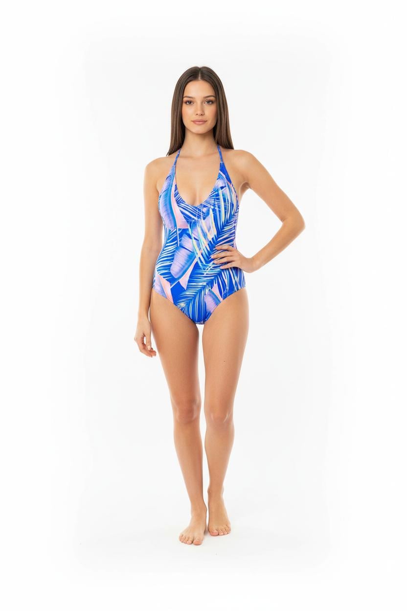 TRAJE BAÑO MUJER AC MARE AZUL MARINO TRIKINI BRASILEÑO - 5