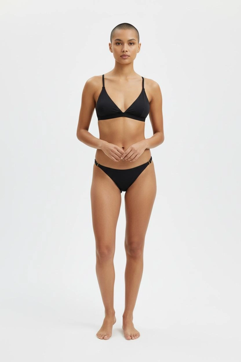 CONJUNTO DE BIKINI CLASICO NEGRO  SOL AMADO - 4