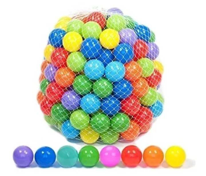 PELOTAS PACK 100 PEQUEÑAS 5 CM PLÁSTICAS SURTIDOS PISCINA JUEGO - 2