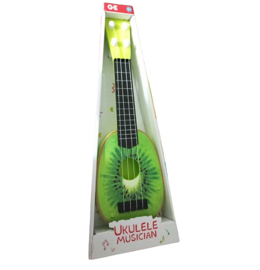 MINI GUITARRA BEBÉ ES UN JUGUETE NO ES INSTRUMENO MATERIAL PLÁSTICO TAMAÑO 36.5X12 CM - 1