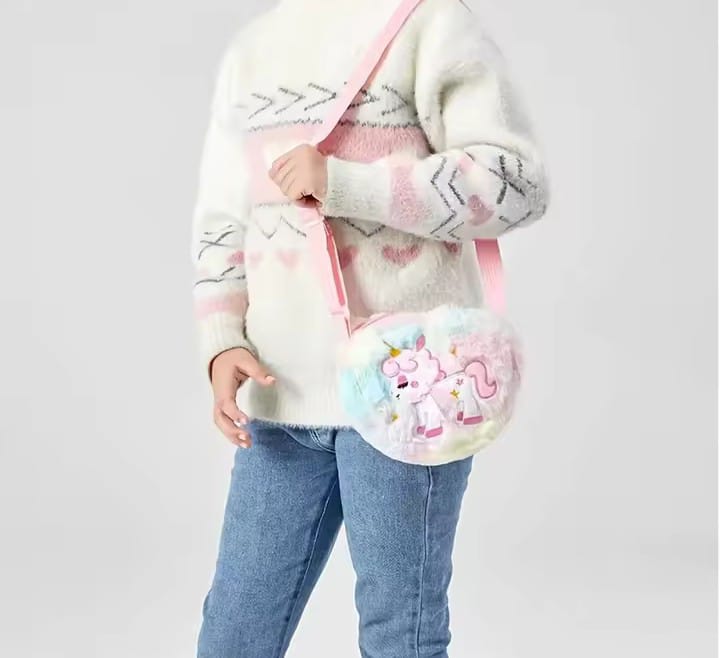 CARTERA LINDA UNICORNIO NIÑA 20X16CM - 1