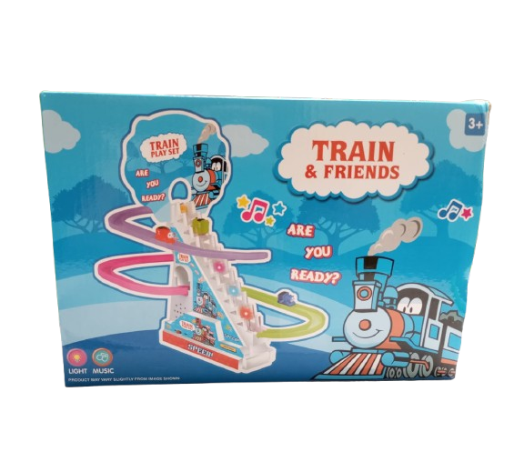 JUGUETE PISTA MUSICAL TREN NIÑOS TAMAÑO 24.5 X 27.5 X 14CM - 1