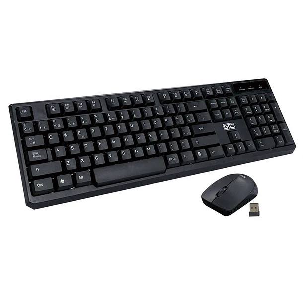 KIT TECLADO Y MOUSE GTC CBG023 INALAMBRICO ESPAÑOL - 1