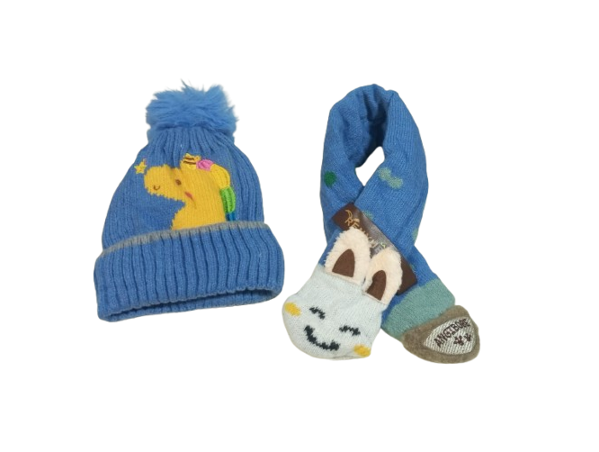 PACK GORRO Y BUFANDA PARA NIÑOS 2 AÑOS A 6 AÑOS - 1