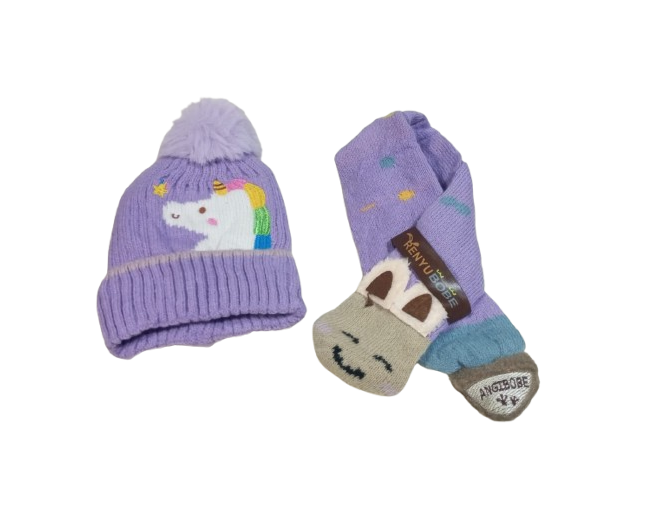 PACK GORRO Y BUFANDA PARA NIÑOS 2 AÑOS A 6 AÑOS - 1