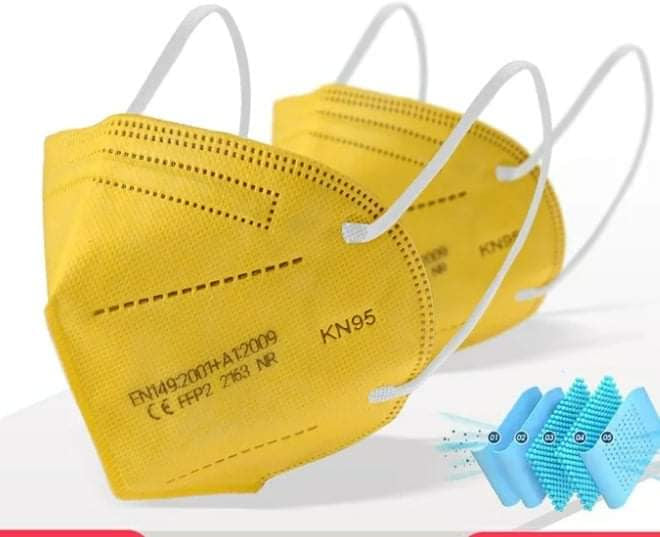 PACK 10 MASCARILLAS KN95 5 CAPAS CON CERTIFICADO, VIENEN EN LA BOLSA - 1