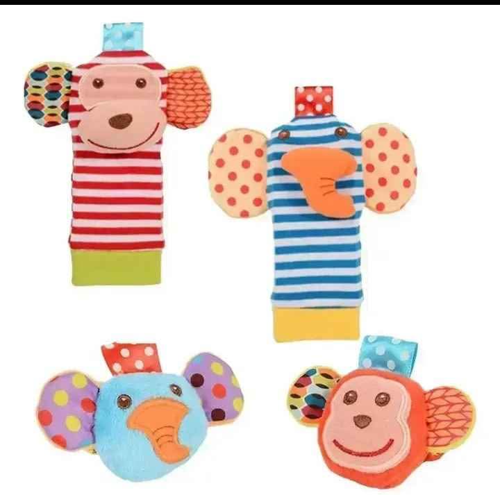 PACK 4UNDS CALCETINES Y PULSERAS SENSORIAL PARA BEBÉ - 1