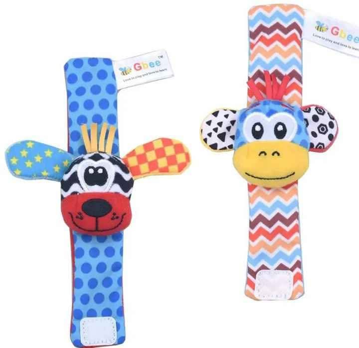 PACK 2UNDS MUÑEQUERA PULSERA SENSORIAL PARA BEBÉ - 1
