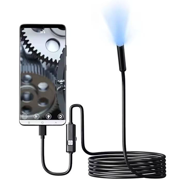 CAMARA ENDOSCOPICA TIPO C, MICRO Y USB 7 MM 5 METROS - 1