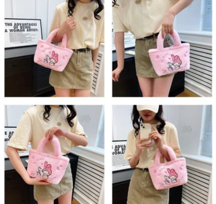 CARTERA LINDA SUAVE PARA NIÑA 30 X 28CM - 1