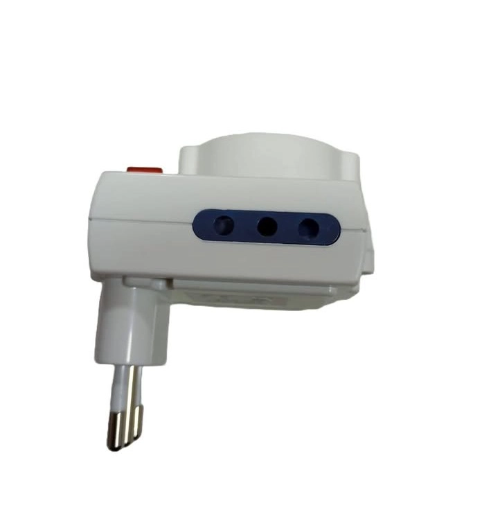 ADAPTADOR CON INTERRUPTOR 2 DERIVACIONES + ENCHUFE P40 220 V 6A MAXIMO 1500 W. MODELO HXC053 - 1