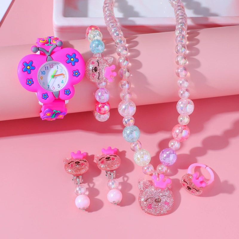 PACK RELOJ Y ACCESORIOS LINDO PARA NIÑA - 1