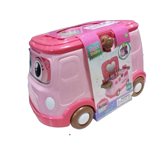 JUGUETE AUTO TOCADOR DE MAQUILLAJE 3 EN 1 NIÑA - 1