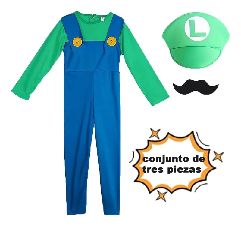 DISFRAZ DE SUPER MARIO BRO 3UNDS SOLO TALLA L ( 130 A140CM ) - 1