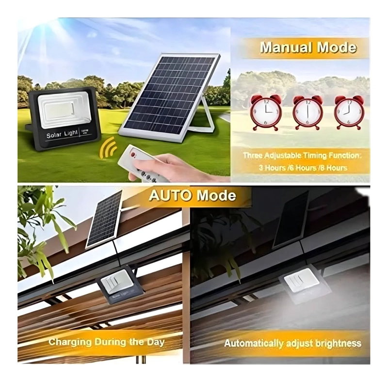 FOCO SOLAR 500W PANEL SOLAR Y CONTROL REMOTO IP 67 - 1