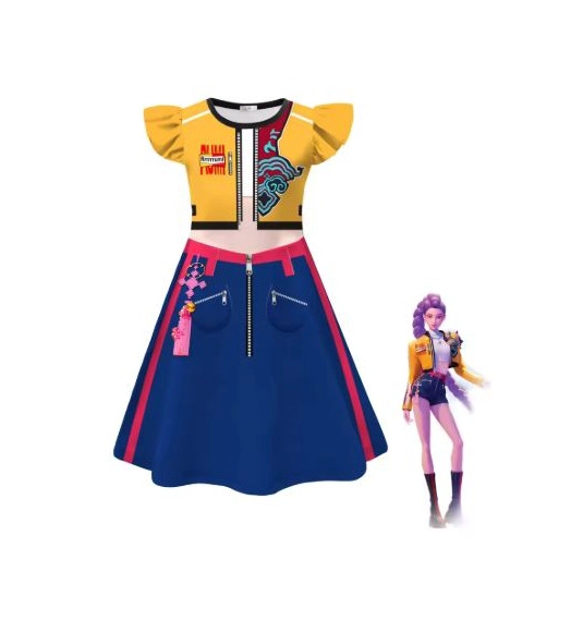 VESTIDO DISFRAZ K POP PARA NIÑA TALLA 150 ( 8 A 10 AÑOS ) - 1