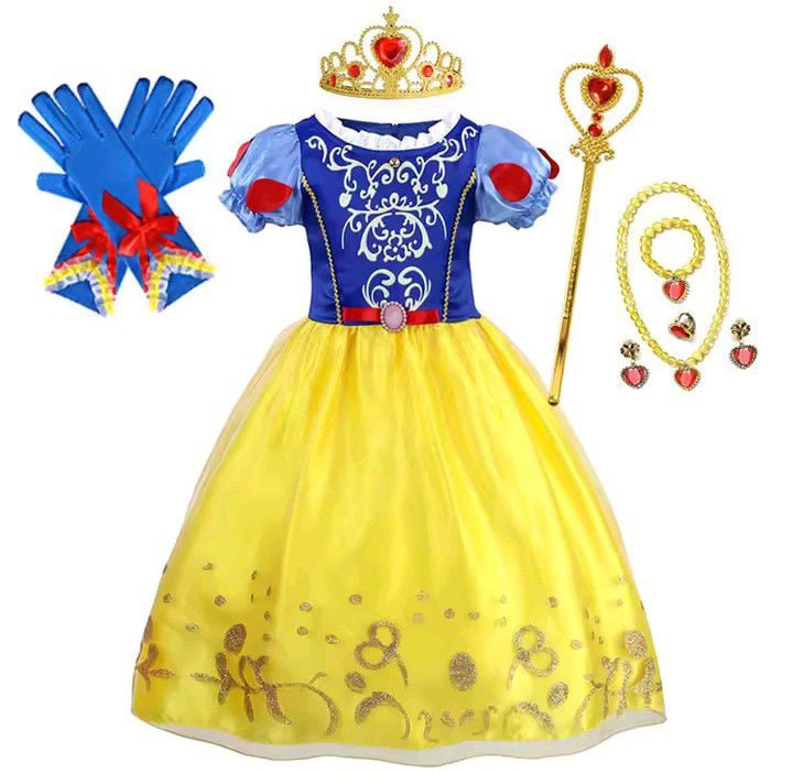 SET DISFRAZ VESTIDO LINDO Y ACCESORIOS PARA NIÑA 4 AÑOS - 1