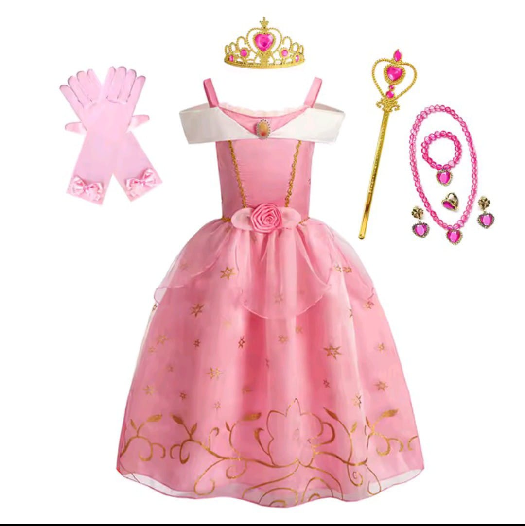 SET DISFRAZ PRINCESA Y ACCESORIOS PARA BEBE 2 AÑOS - 1