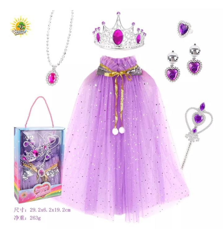 SET DISFRAZ CAPA Y ACCESORIOS NIÑA - 1
