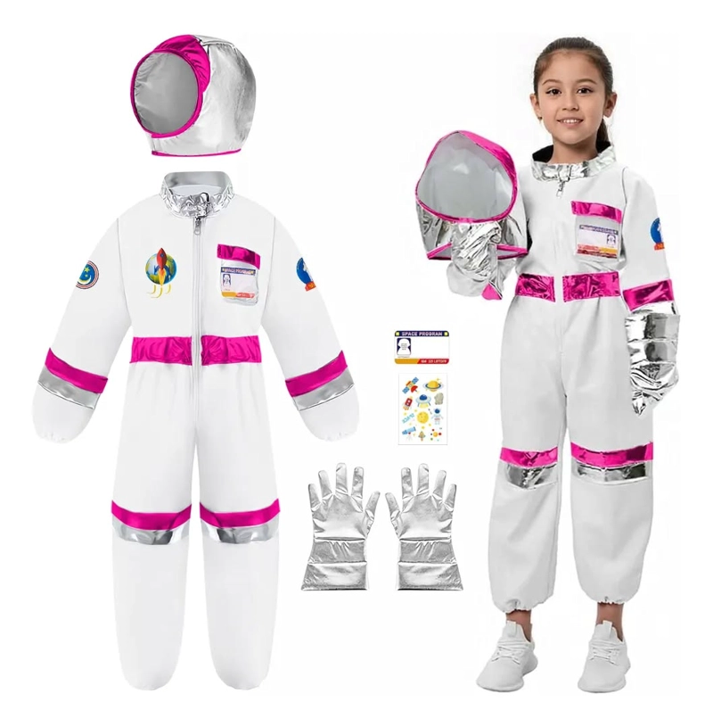 SET DISFRAZ DE ASTRONAUTA PARA NIÑA TALLA S - 3