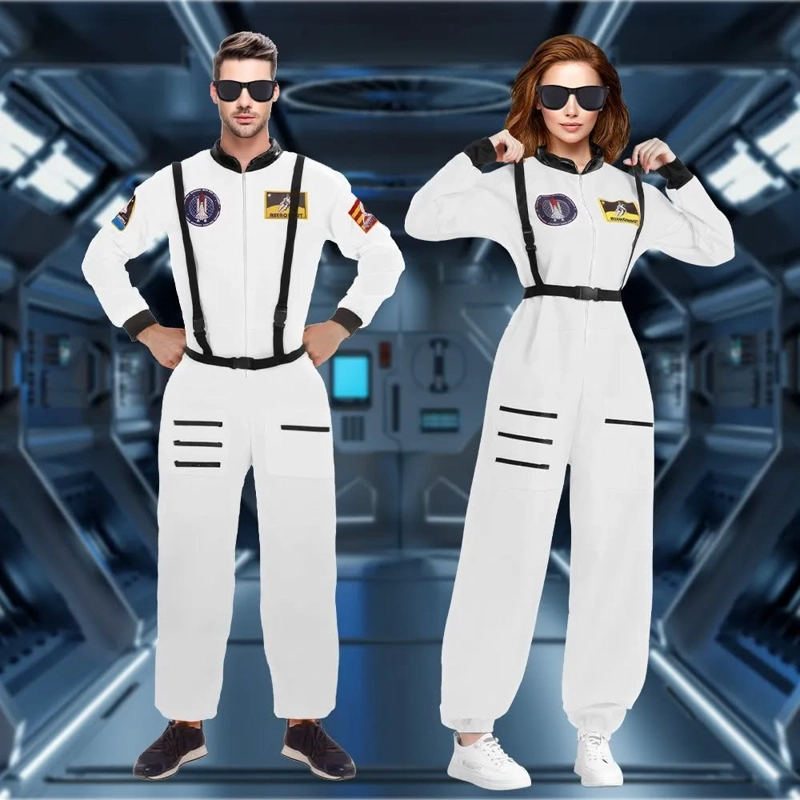 SET DISFRAZ DE ASTRONAUTA CON GAFAS SOL Y CINTURON PARA ADULTO TALLA M - 1