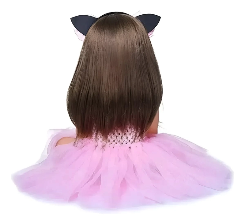 MUÑECA REBORN REALISTA DE SILICONA 55CM LAVABLE CON ACCESORIOS ( PAÑAL, PELUCHE... ) - 3