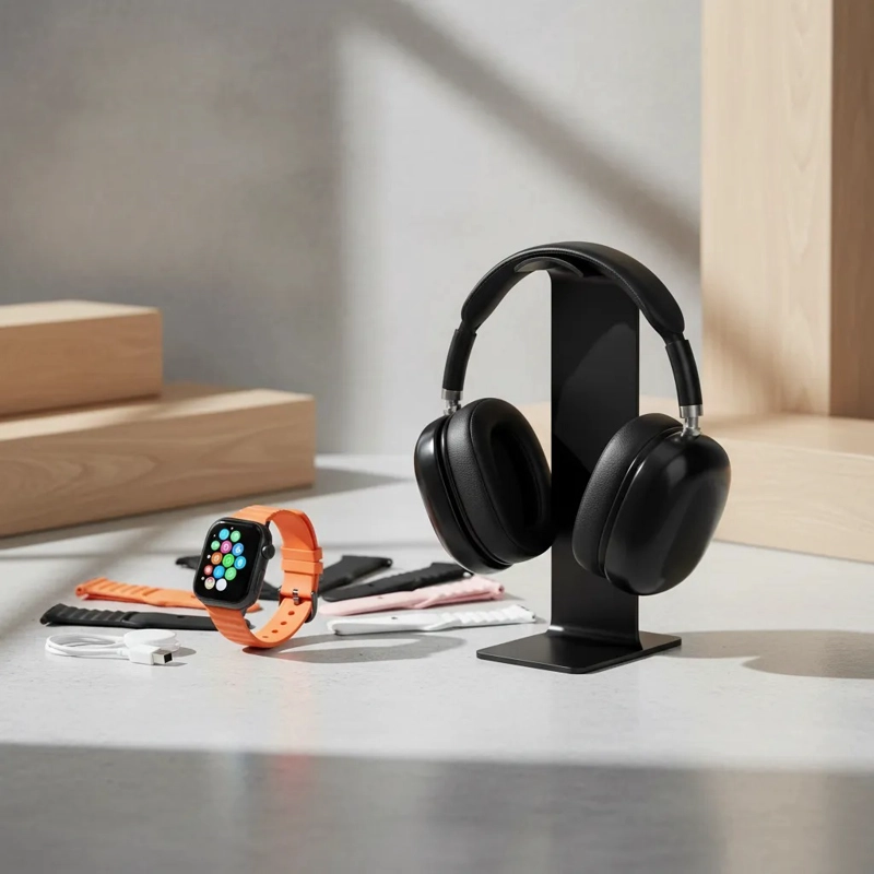 PACK SMARTWATCH + AUDIFONOS BLUETOOTH + 6 CORREAS - 2