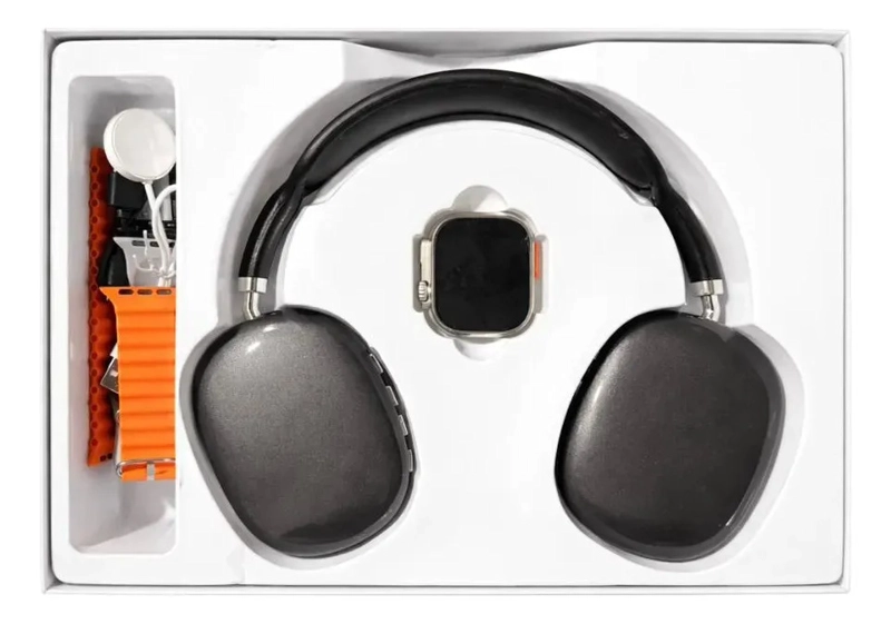 PACK SMARTWATCH + AUDIFONOS BLUETOOTH + 6 CORREAS - 3