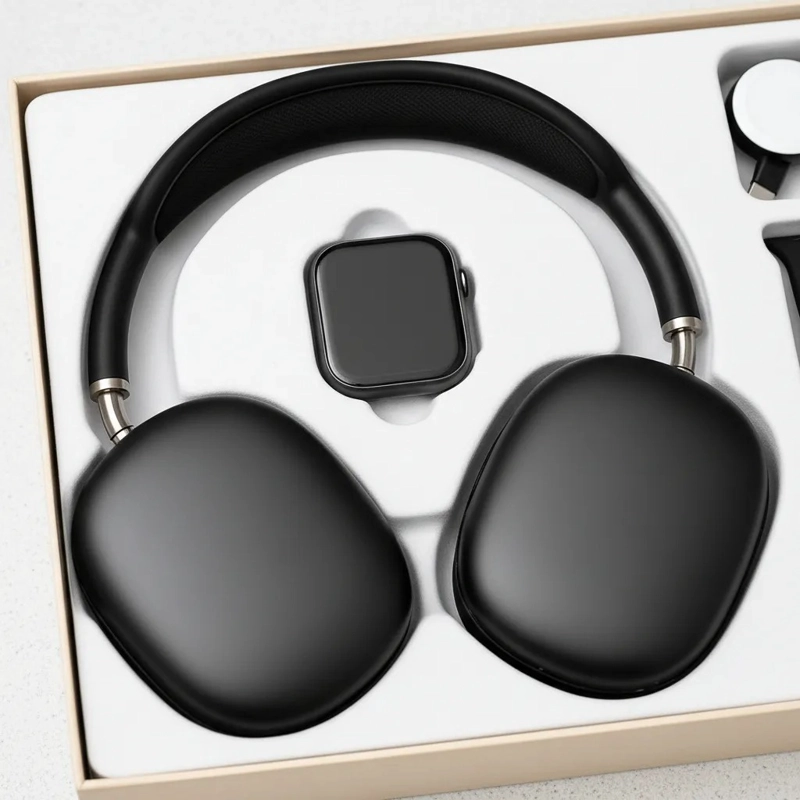 PACK SMARTWATCH + AUDIFONOS BLUETOOTH + 6 CORREAS - 4
