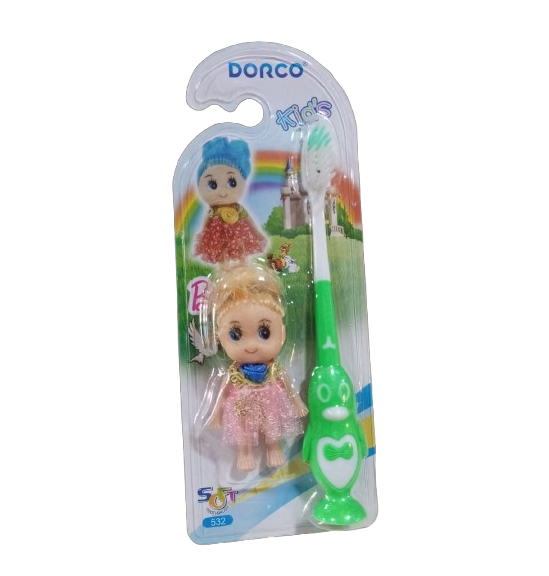 SET CEPILLO DE DIENTES CON MUÑECA PARA NIÑA. ENVIA MODELO DE MUÑECA ALEATORIO - 1