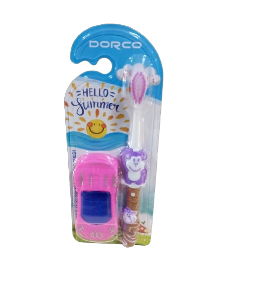 SET CEPILLO DE DIENTES CON AUTO PARA NIÑOS. - 1