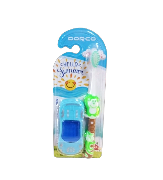 SET CEPILLO DE DIENTES CON AUTO PARA NIÑOS. - 1