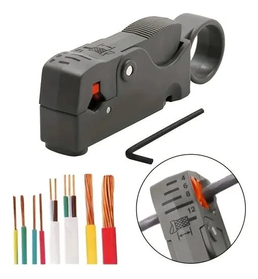CORTADOR PELADOR CABLE COAXIAL RG6, RG59, RG58 - 8