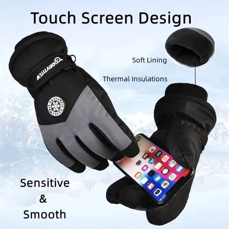 GUANTES TE RMICOS INVIERNO PARA NIEVE O MOTO ADULTO - 6