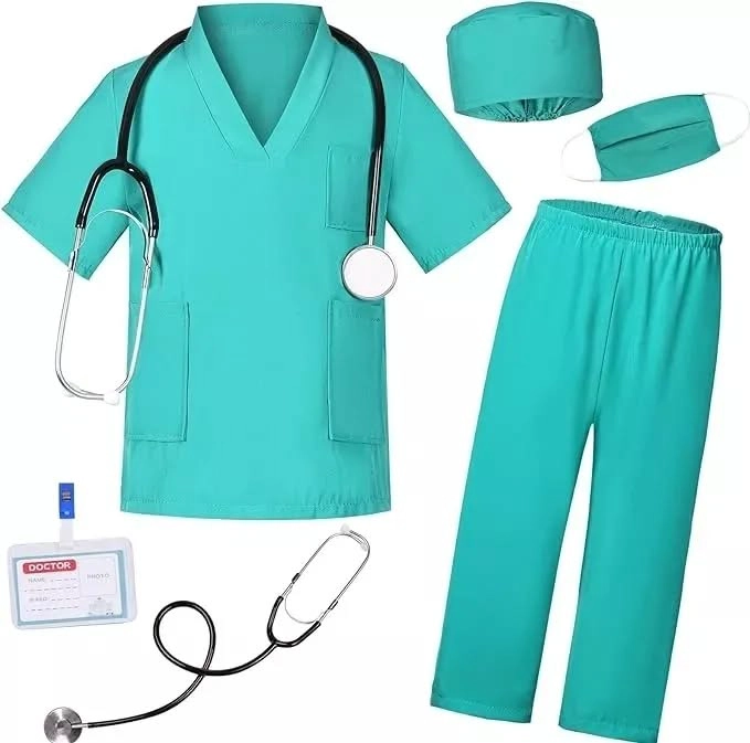 SET DISFRAZ DE DOCTOR PARA NIÑOS TALLA 140 ( 7 A 8 AÑOS ) - 2