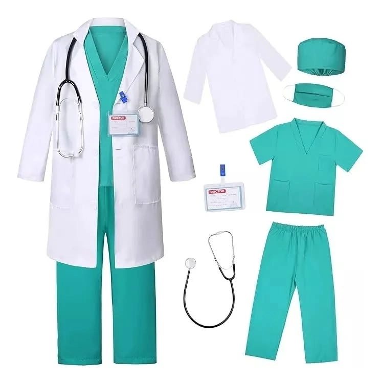 SET DISFRAZ DE DOCTOR PARA NIÑOS TALLA 140 ( 7 A 8 AÑOS ) - 4