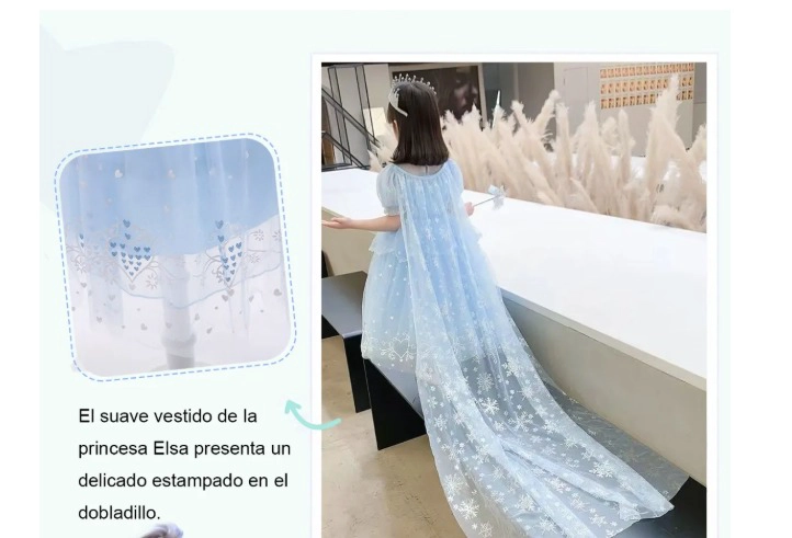 SET DISFRAZ, CAPA Y ACCESORIOS PARA NIÑA TALLA 140 - 3