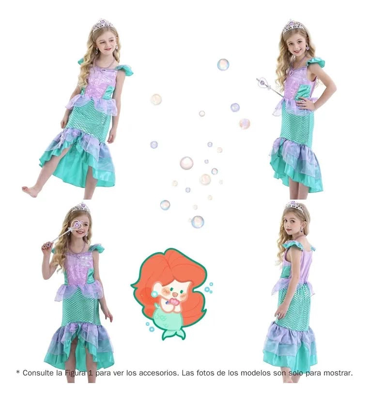 SET VESTIDO Y ACCESORIOS PARA NIÑA TALLA 150 - 1