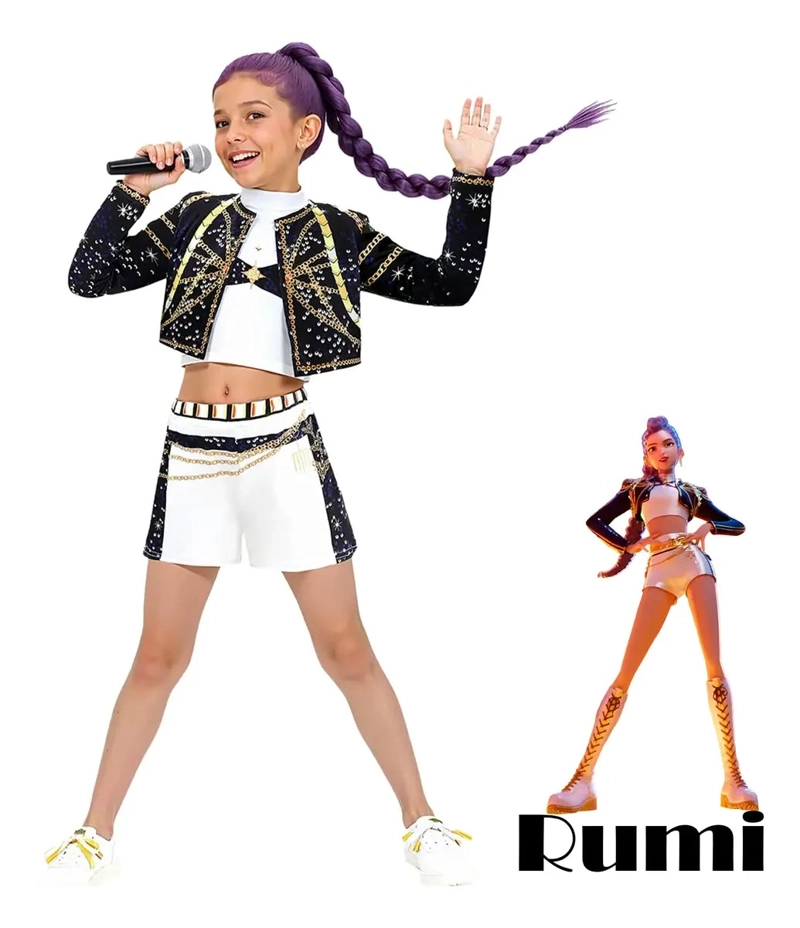 SET DISFRAZ K POP 3 PIEZAS PARA NIÑA TALLA 10 A 12 AÑOS - 1
