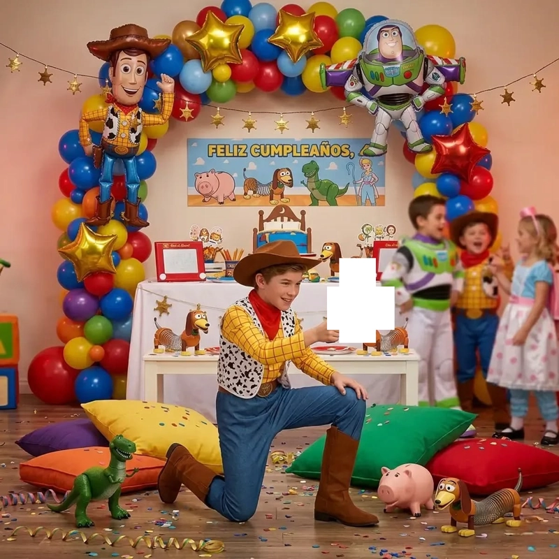 DISFRAZ JESSIE WOODY STORY PARA NIÑO TALLA 3 A 4, NO INCLUYE EL SOMBREBRO - 1