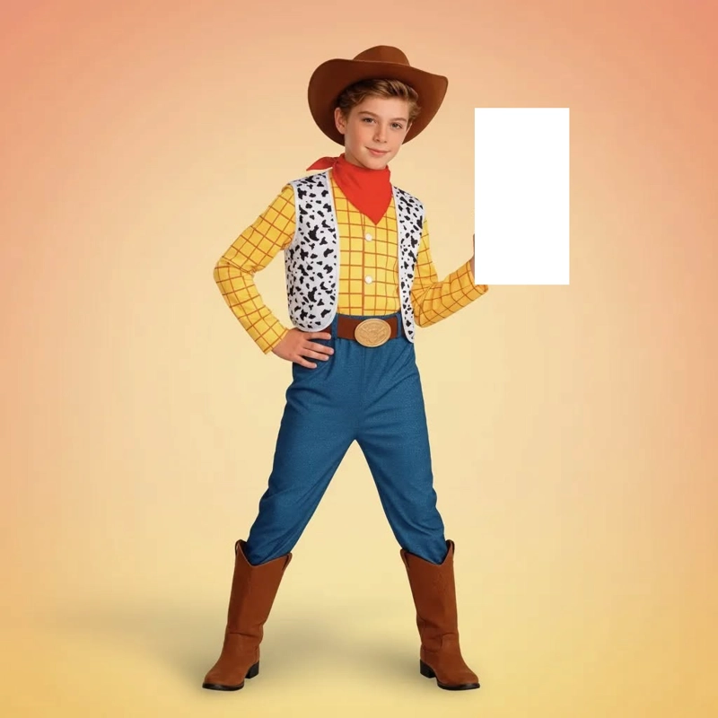 Disfraz vaquero con el sombrero para niño talla 10 a 12 - 1